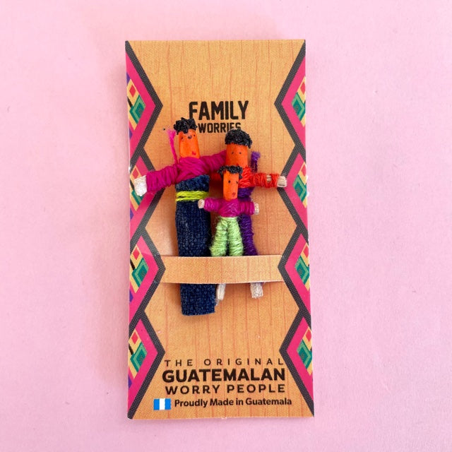 Worry Doll Sorgenpuppe Familie von Lovehealing Shop